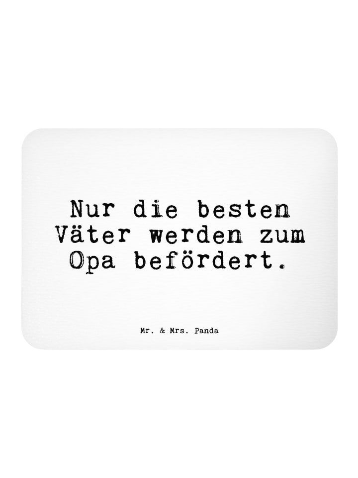 Magnet Nur die besten Väter... mit Spruch in Weiß