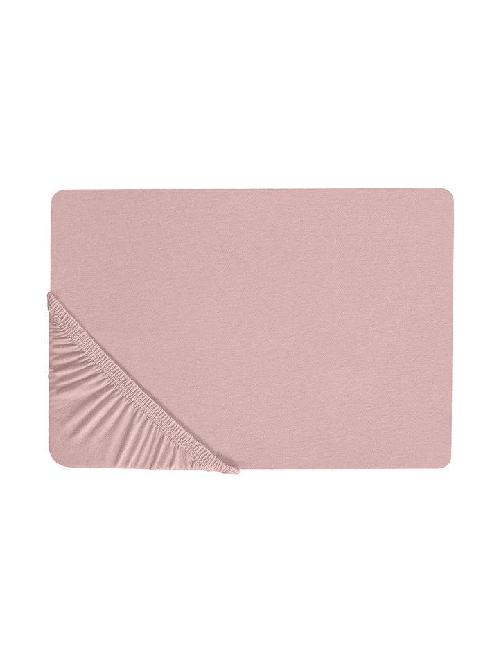 Bettlaken HOFUF in Rosa - (W) 160 x (H) 25 x (L) 200 cm
