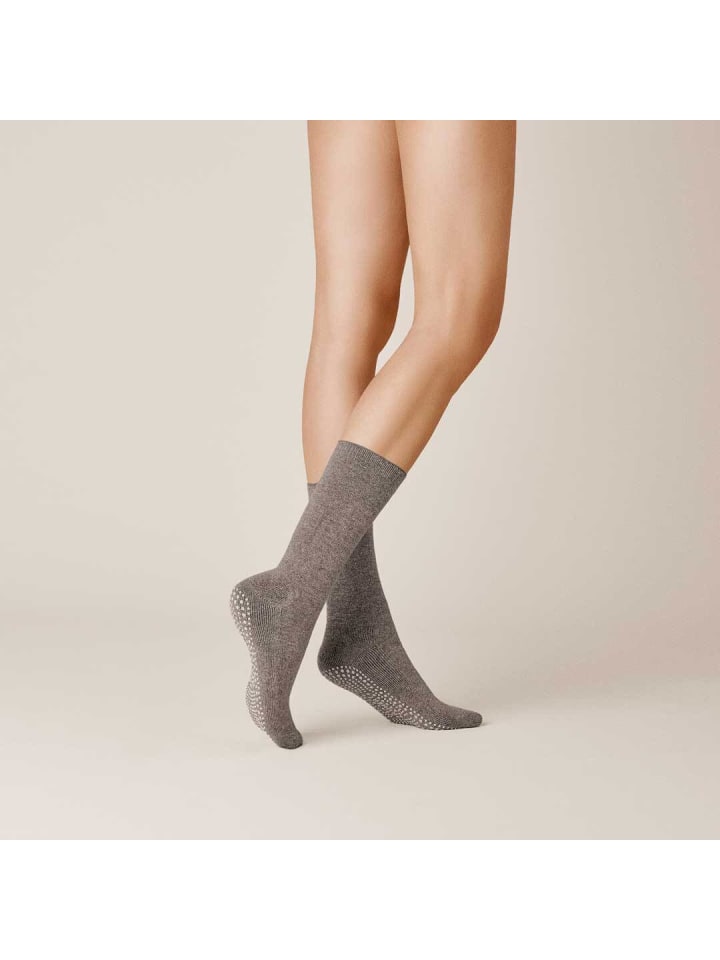Socken Homesocks ohne Gummifäden in Marshy