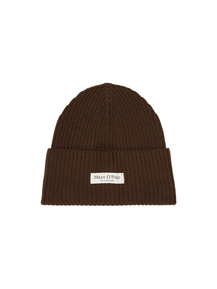 Strickmütze in Burnt Coffee