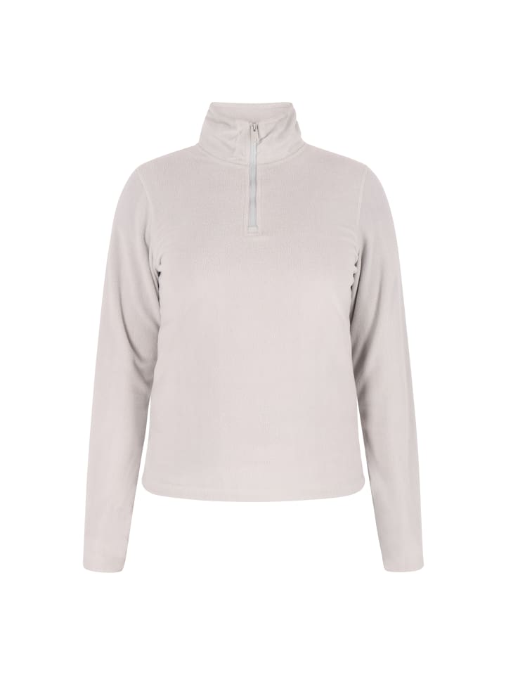 Damen Fleecepullover in Hellgrau