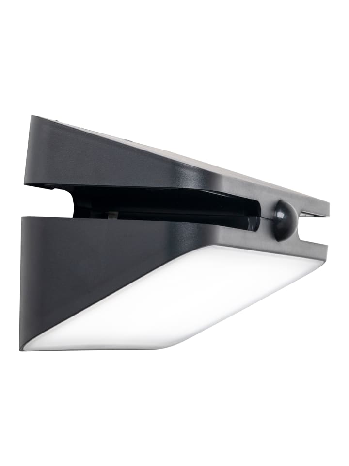 LED Solarleuchte "HÜRTH" in schwarz - (L)21 cm x (B)11.3 cm x (H)10.9 cm