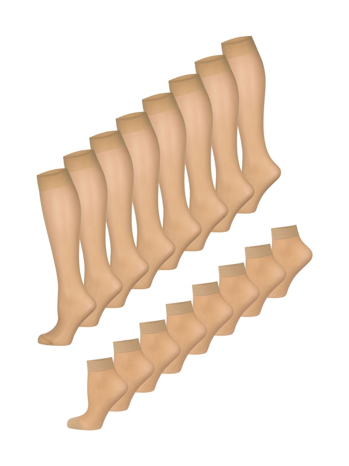 Basicsocken Strümpfe & Söckchen 20 DEN in mandel