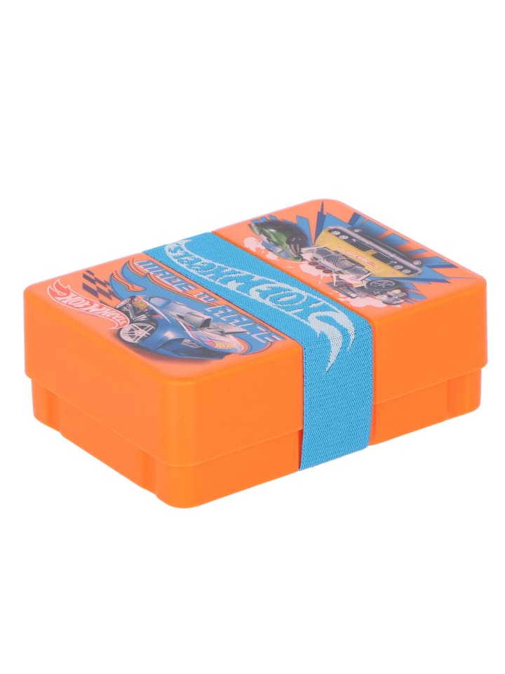 COFI 1453 Hot Wheels Lunchbox Pausenbox Vesperdose Robuste Brotbox 18x13x5 in Orange gunstig kaufen limango