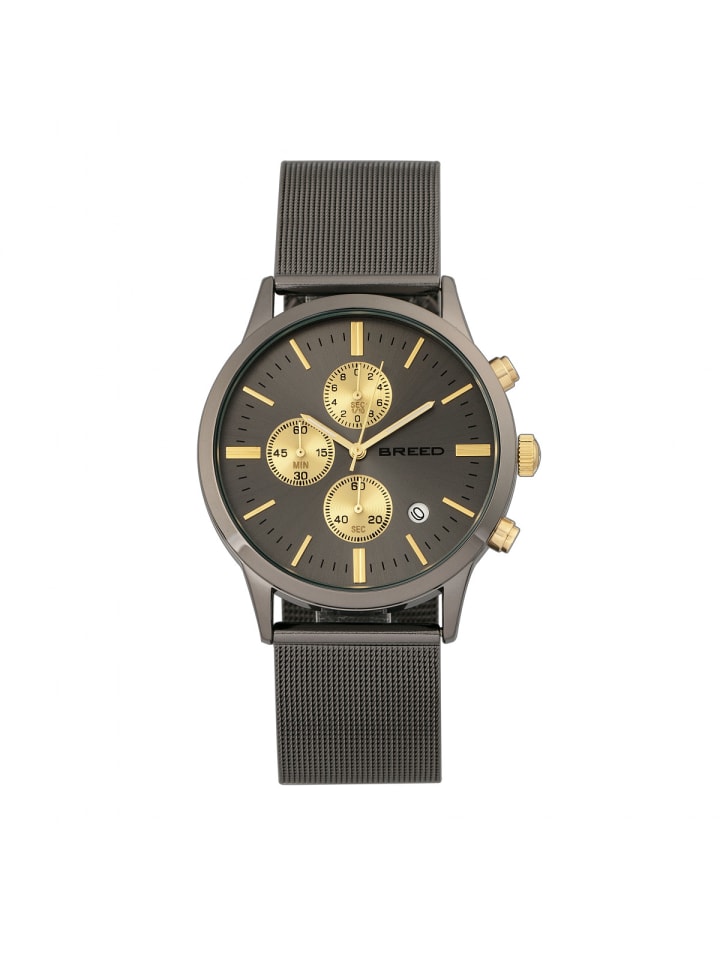 Espinosa Armbanduhr mit Mesh-Armband in Gunmetal