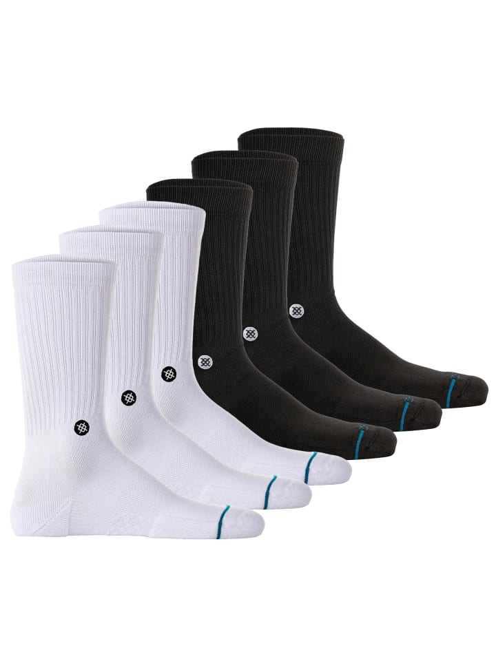 Socken 6er Pack in Schwarz/Weiß