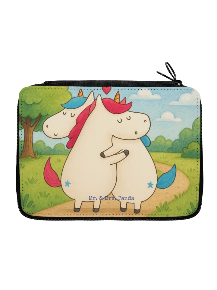 Federtasche Einhorn Mitteilung Design ohne Spruch in Weiß