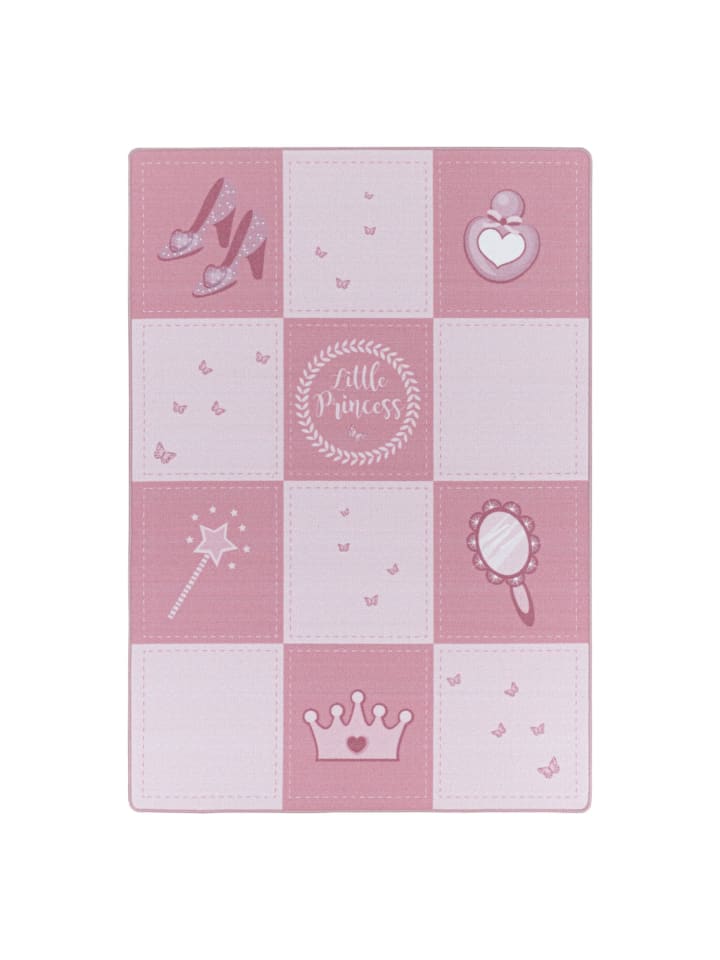 Kinder Teppich Paula in Pink