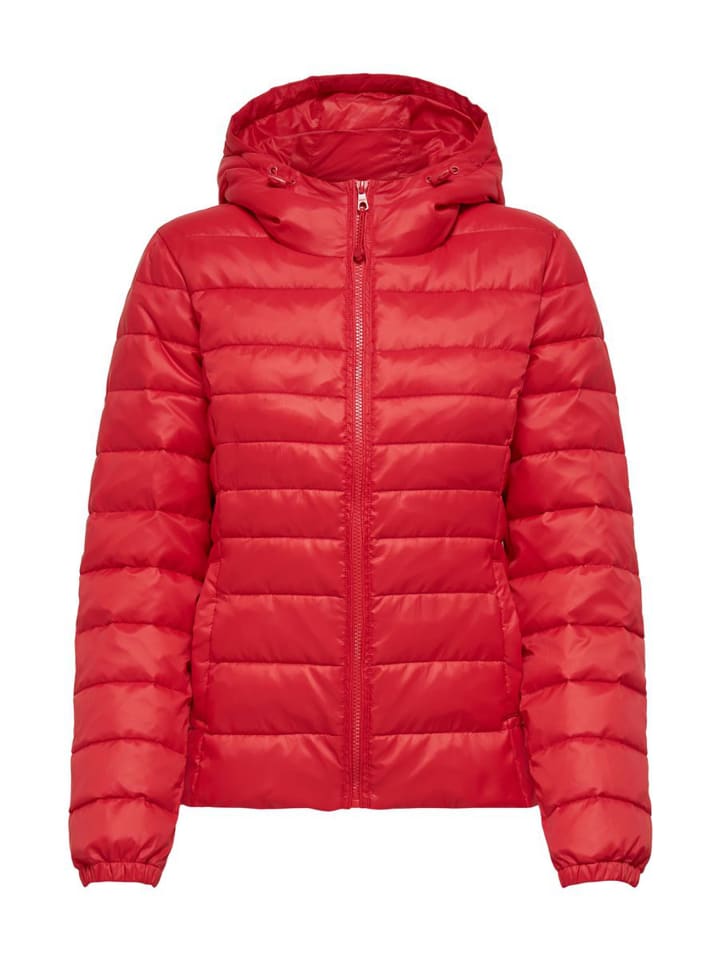 ONLY Leichte Slim Steppjacke ONLTAHOE Herbst Übergangsjacke mit Kapuze in  Rot günstig kaufen | limango | 