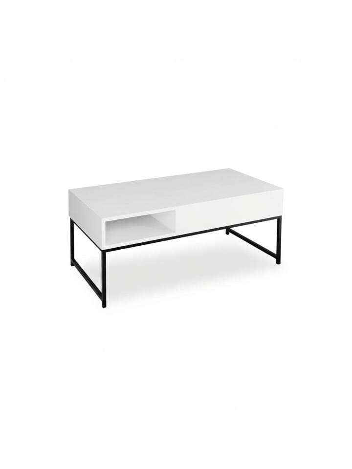 Couchtisch in Weiß - (B)110 x (H)45 x (T)50 cm