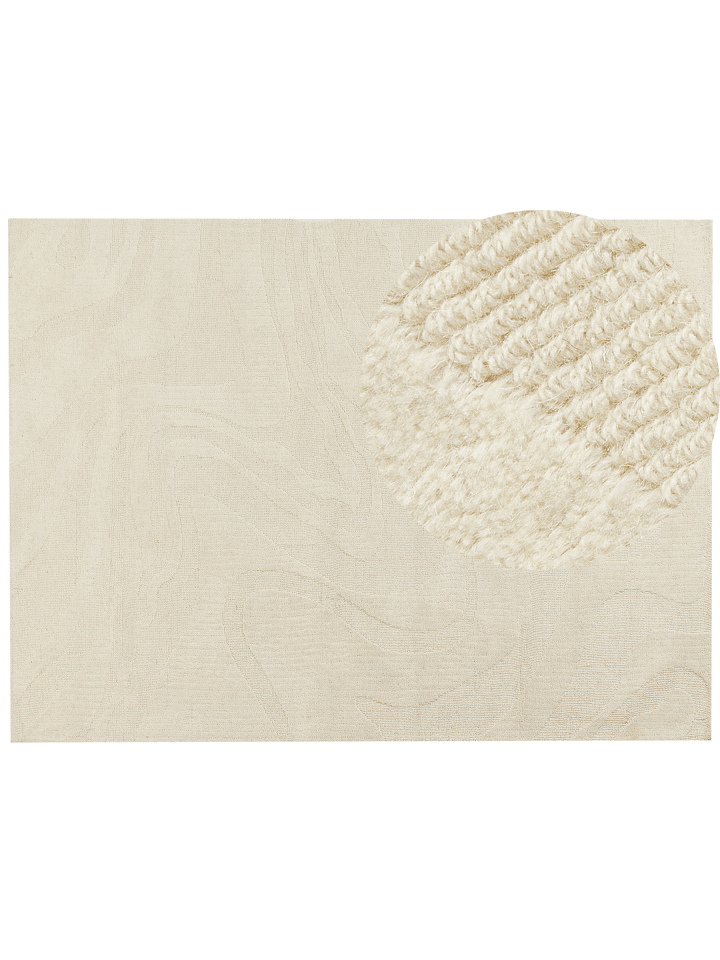 Kurzflor SASNAK in Beige - (W) 300 x (L) 400 cm