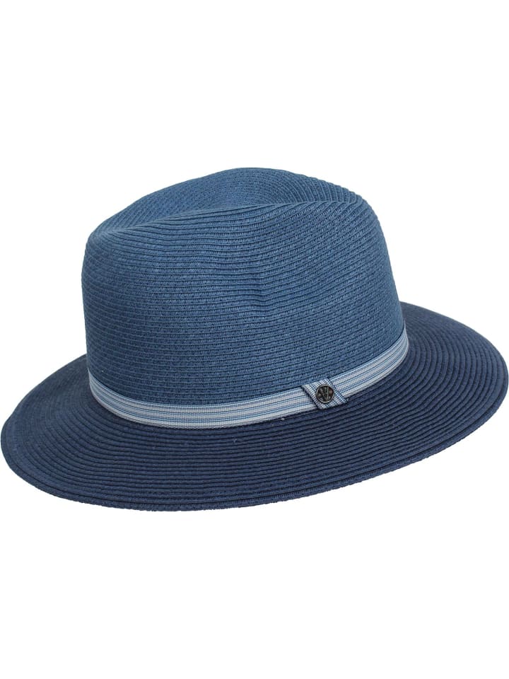 Strohhut in blau