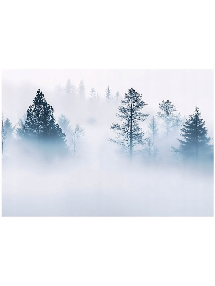 Fototapete Wald in Blau
