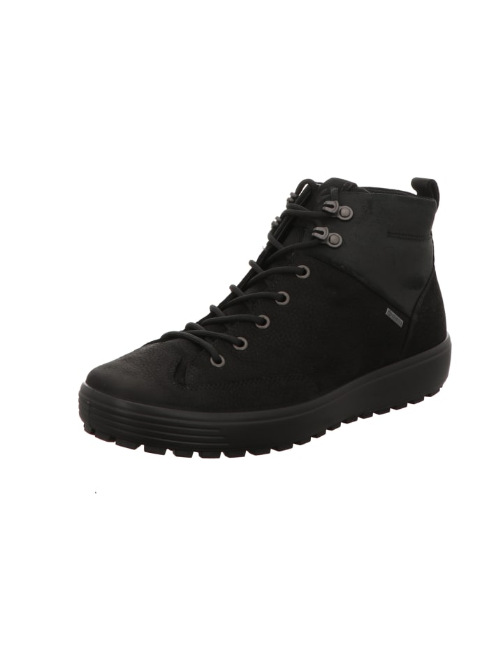 Schnürstiefelette in schwarz