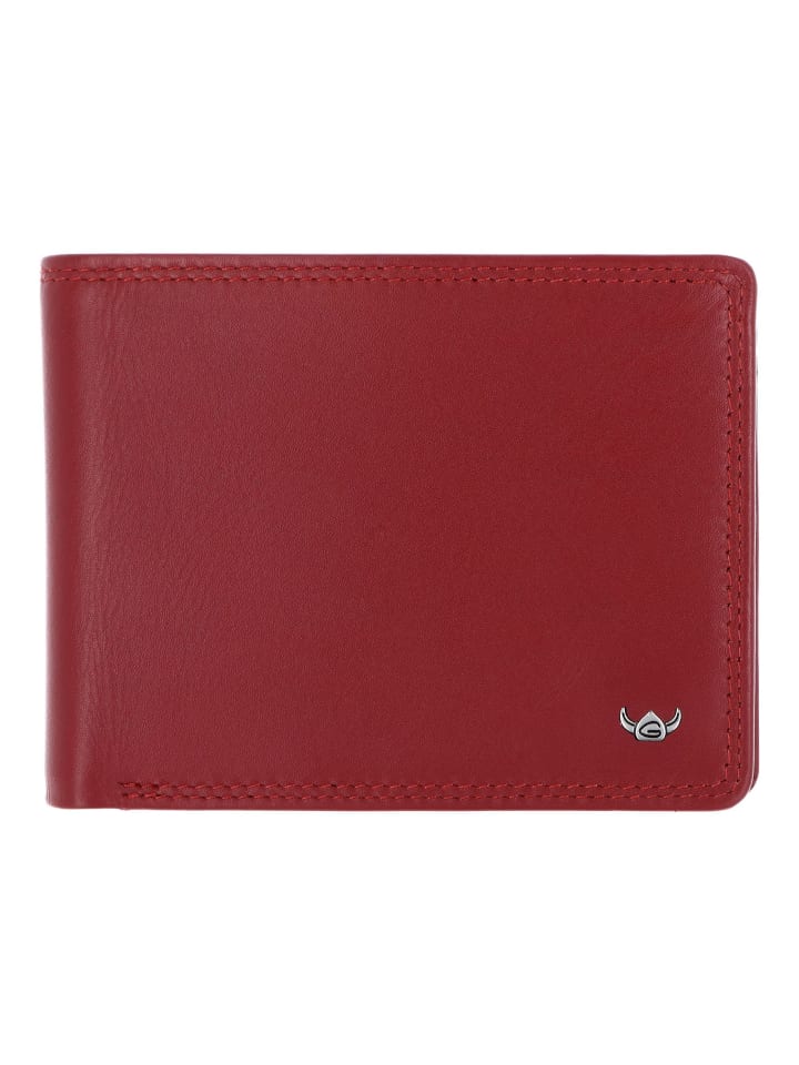 Polo Geldbörse RFID Schutz Leder 12 cm rot