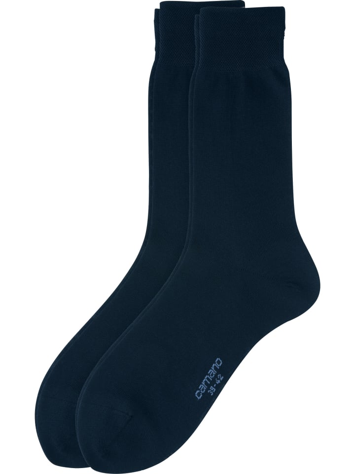 Baumwolle Herren Business-Socken 2 Paar in dunkelblau