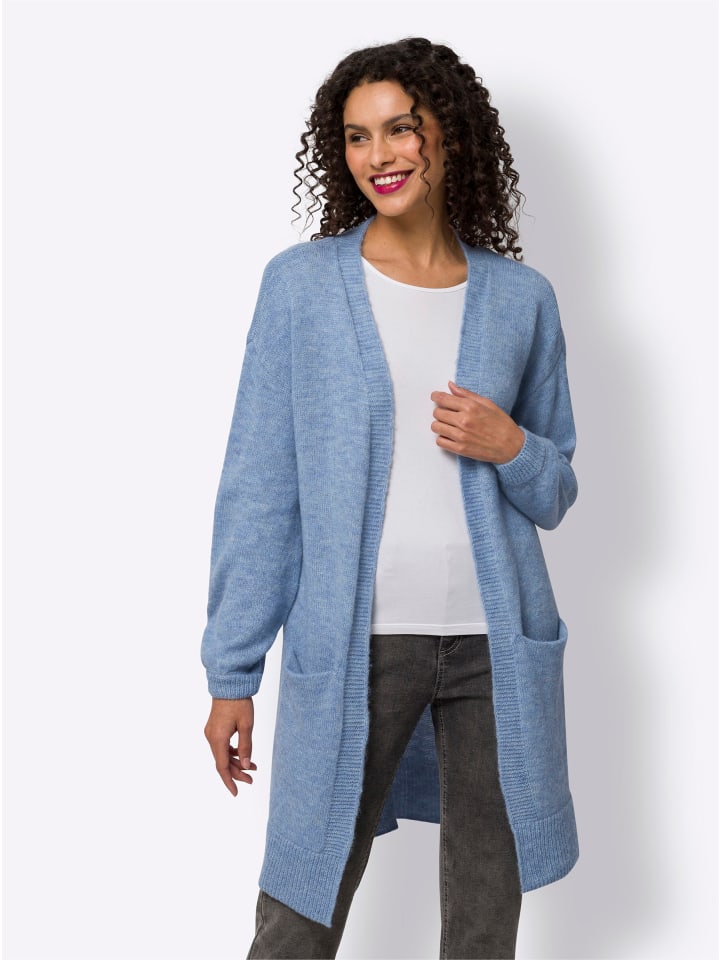 Strickjacke in bleu