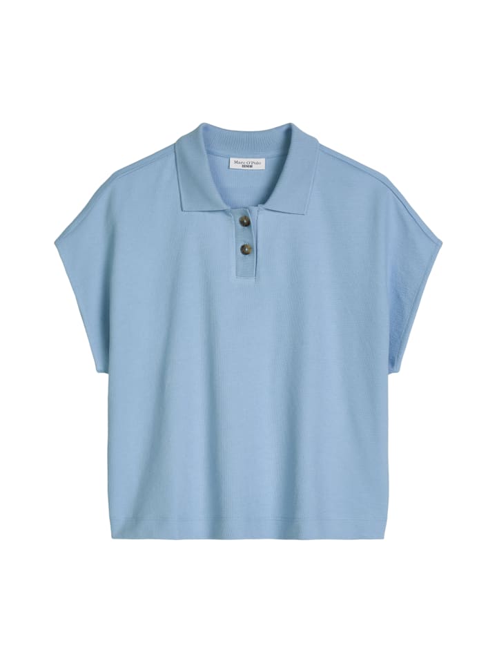 Poloshirt wide in Flaxflower Blue