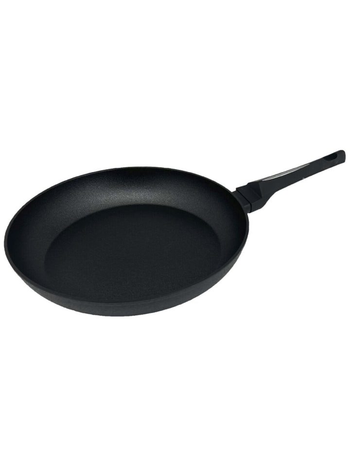 Bratpfanne für alle Herdarten mit ergonomischem Griff Pfanne in Schwarz