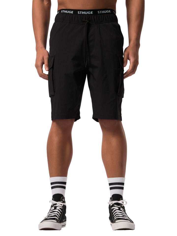 Lange Sweathose in schwarz