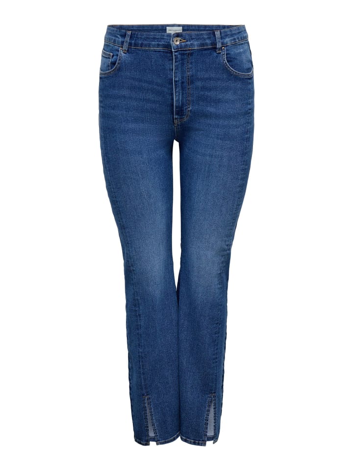 Flared fit jeans in Medium Blue Denim