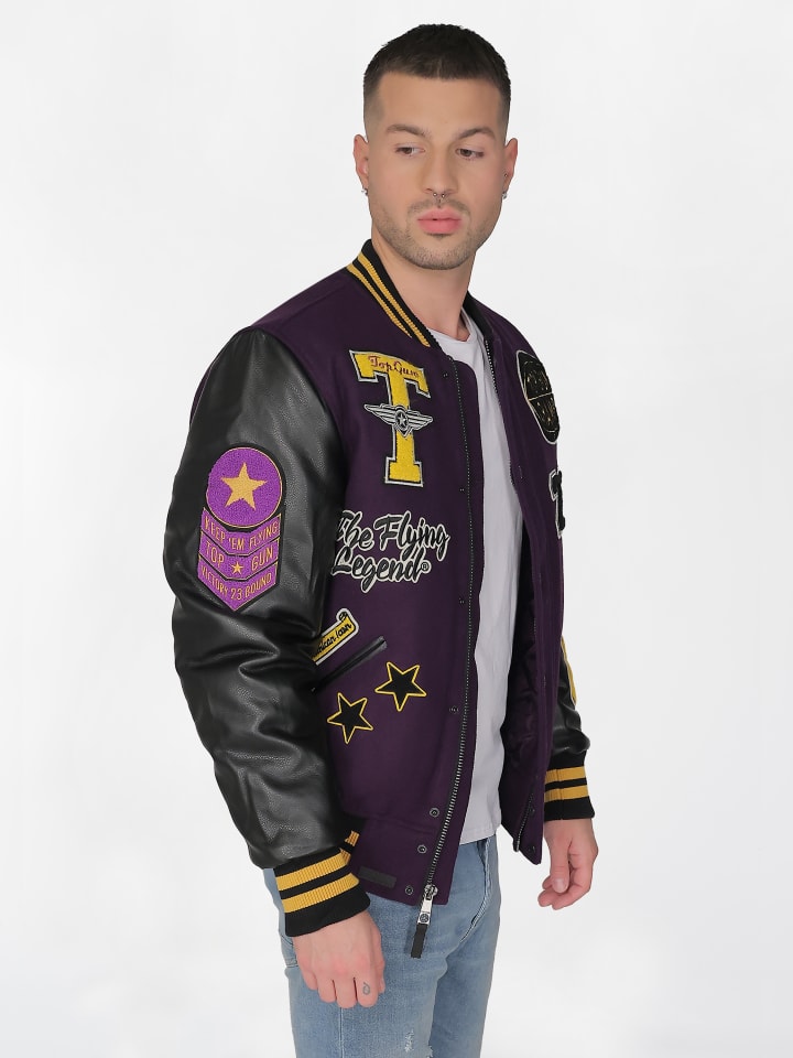 TOP GUN Collegejacke TG20213031 in purple günstig kaufen | limango