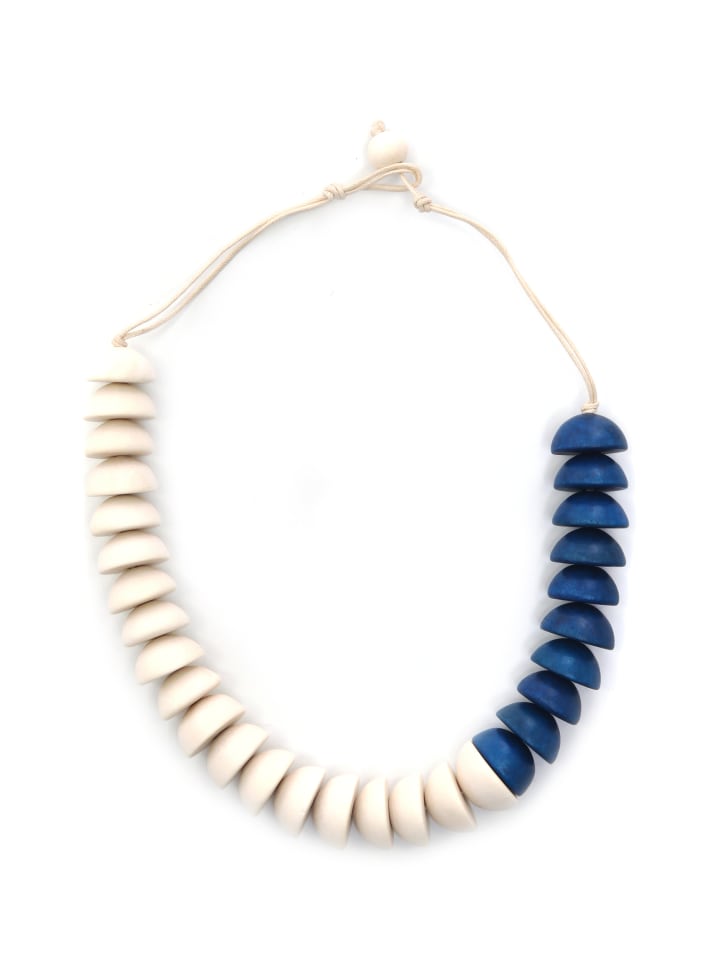 Kurze Kette " Conny " in blau
