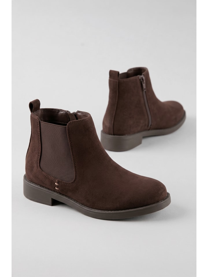 Chelseaboots in dunkelbraun
