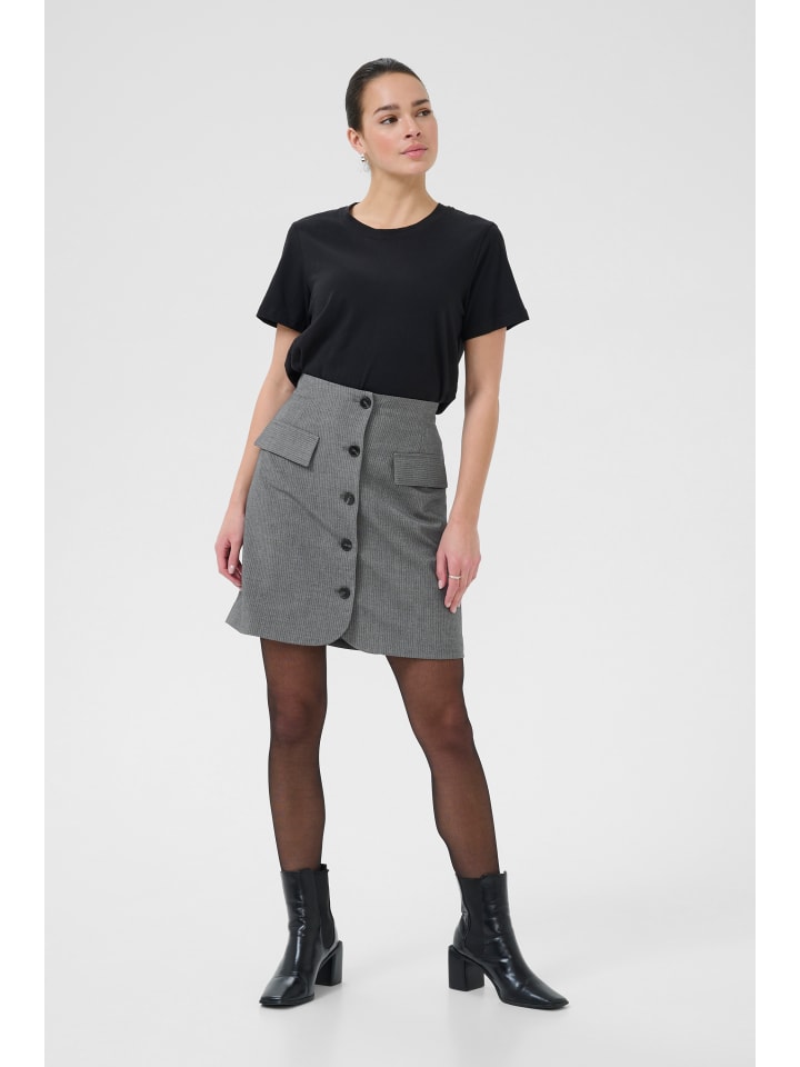 Rock KAellie Regular fit in Grey Melange / Chalk Stripe