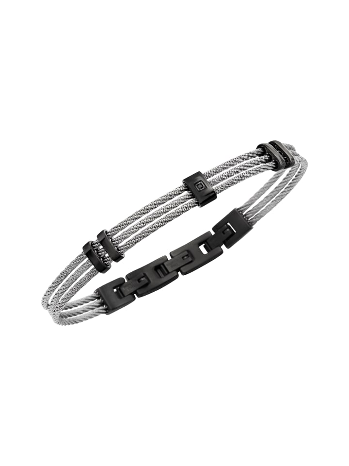 Armband loop silber, grau