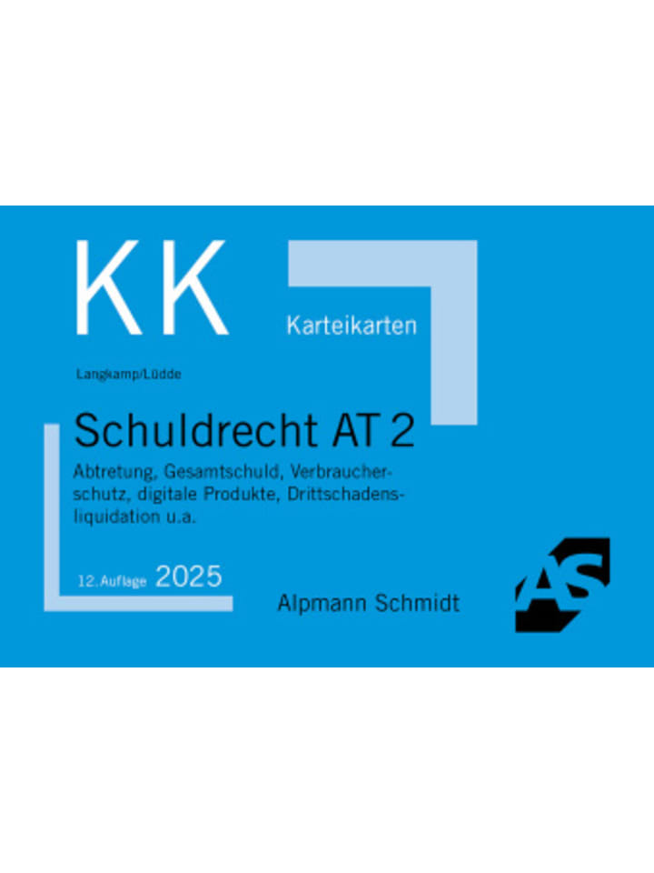 Papeterie/PBS - Karteikarten Schuldrecht AT 2