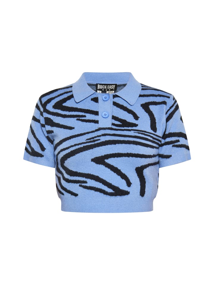 Damen Crop-Top in BLAU