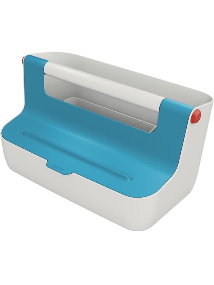 Mobile Aufbewahrungsbox Cosy ABS-Kunststoff hellgrau/blau