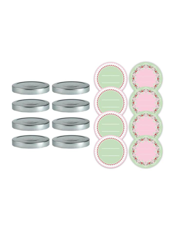 Twist-off Deckel-Ste, inkl. 8 Aufkleber Einmachen