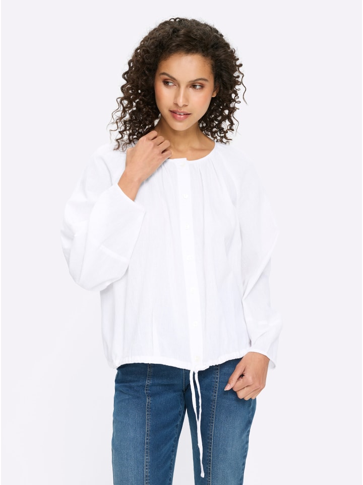 Bluse in ecru