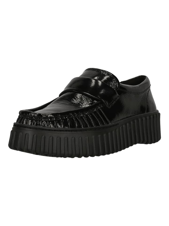 Schlupfschuhe Torhill Mocc Black Pat in 1218 Black Pat