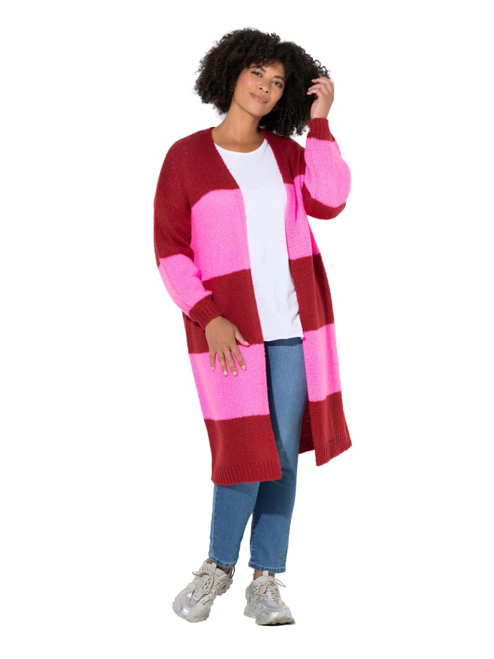 Strickjacke in samtrot