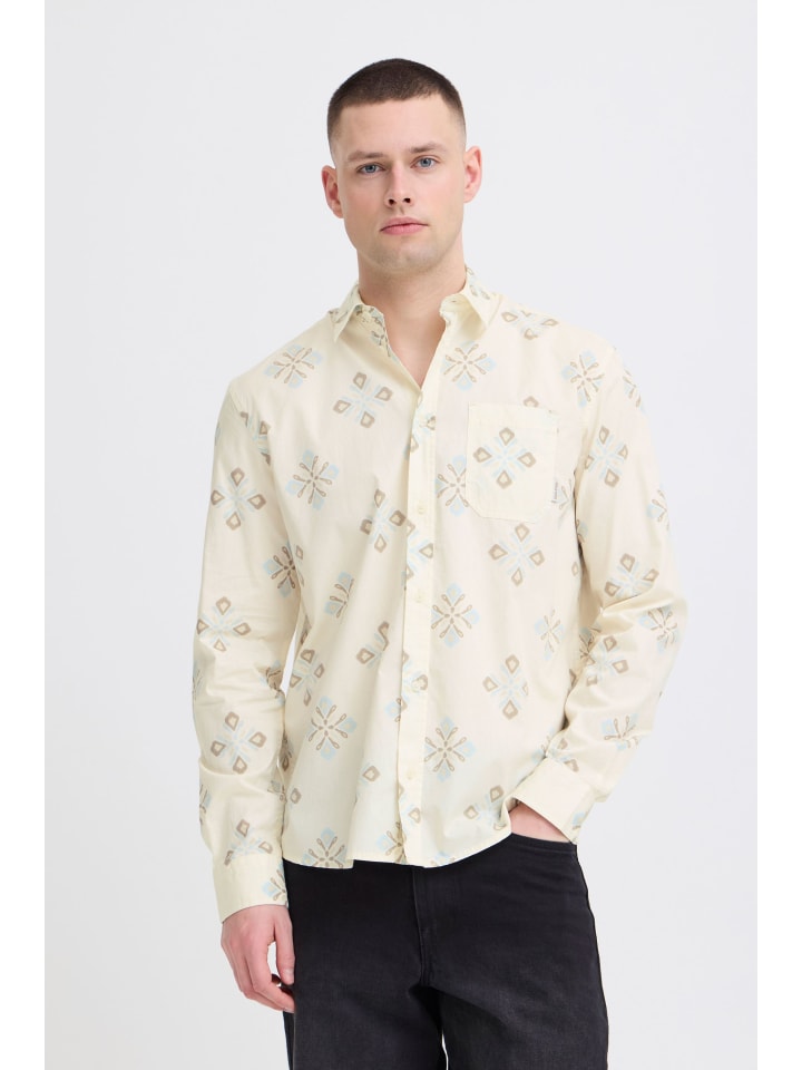 Langarmhemd BHDitlef in Creme