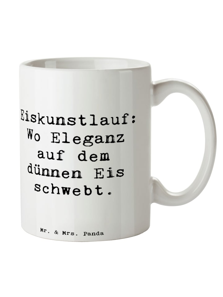 Tasse Eiskunstlauf: Wo Eleganz auf dem dünnen E... in Weiß