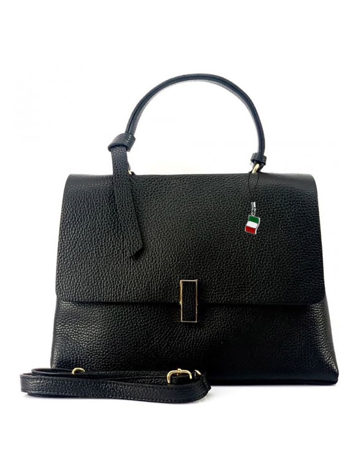 Florence Umhängetasche Leder schwarz ca. 31cm