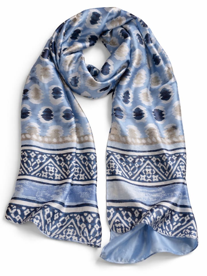 Schal " Mykokos " in blau