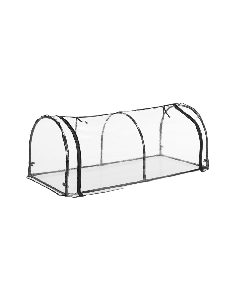 Folienfrühbeet in Transparent/ Schwarz - (B)130 x (H)50 x (T)60 cm