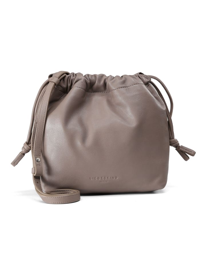 Lya Umhängetasche Leder 23 cm neutral grey