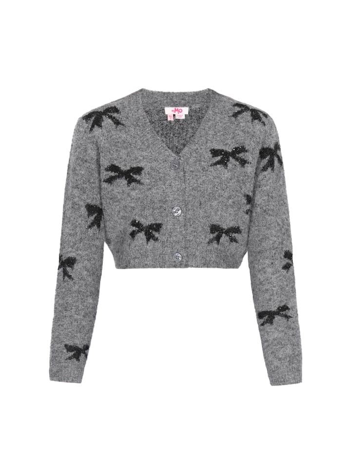 Women Cardigan in grey melange