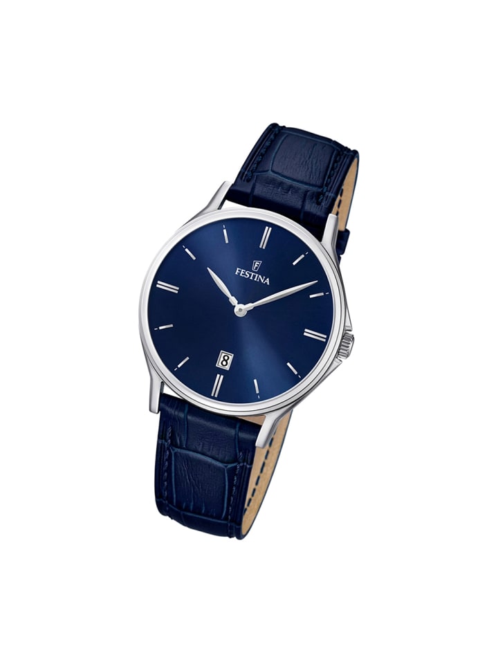 Analog-Armbanduhr Festina Klassik dunkelblau mittel (ca. 39,2mm)