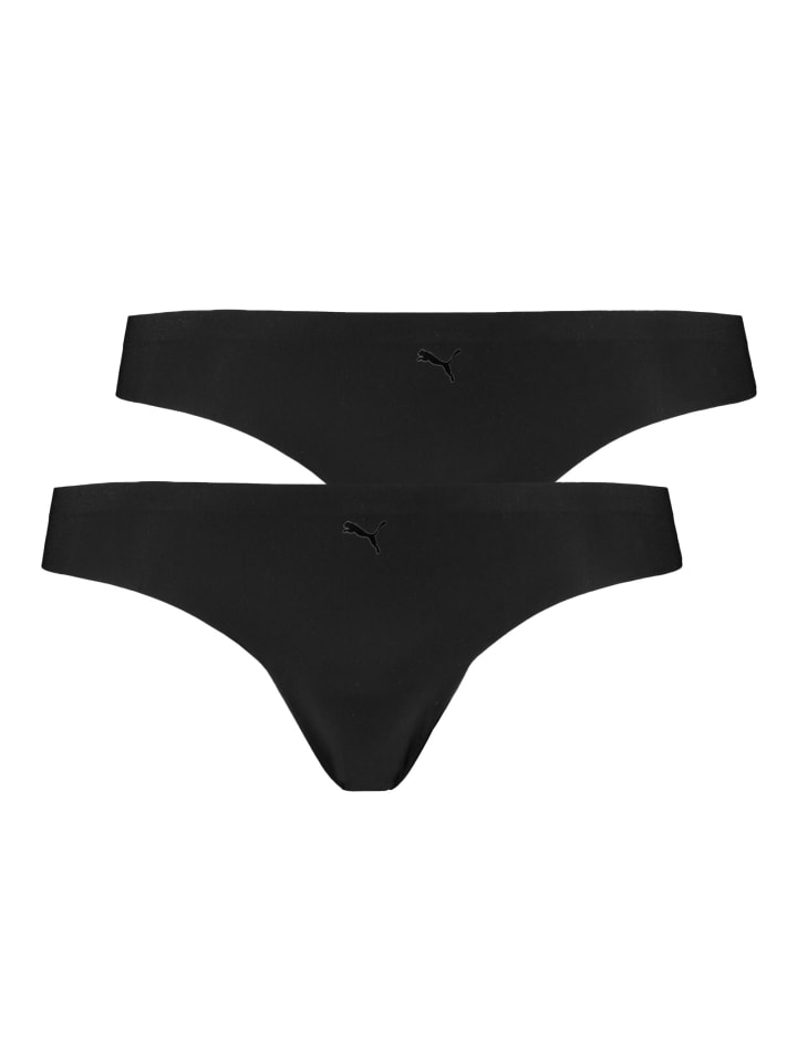 2er Pack Seamless Strings in Schwarz