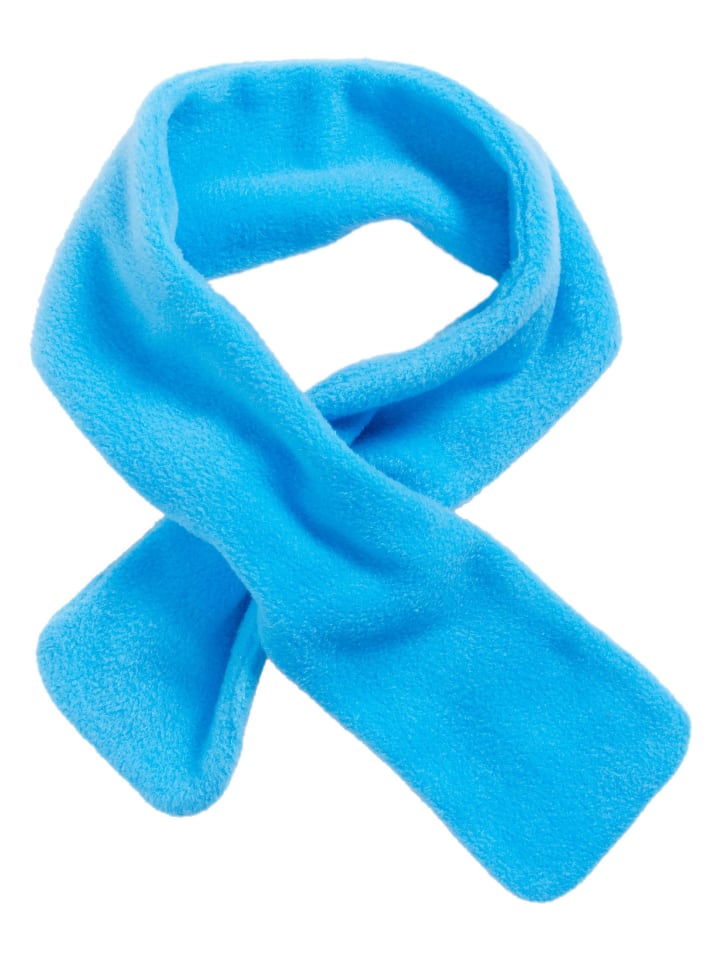 Fleece-Steckschal in Aquablau