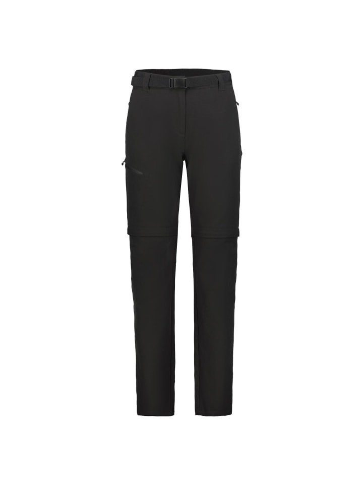 Zip Off Outdoorhose Blocton wasserabweisend in schwarz