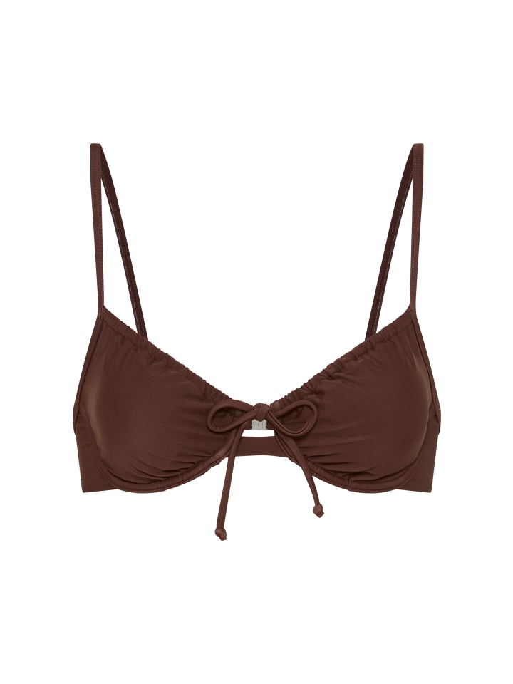 Bügel-Bikini-Top in braun