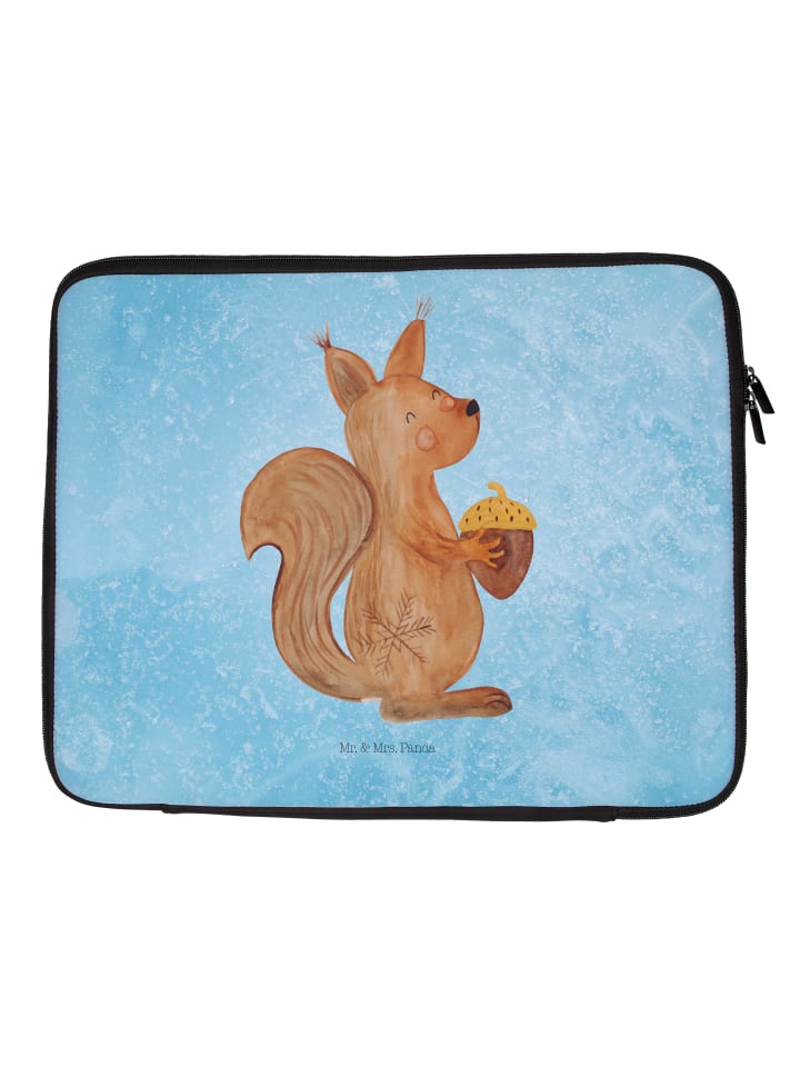 Laptop Tasche Eichhörnchen Weihnachten ohne Spruch in Eisblau